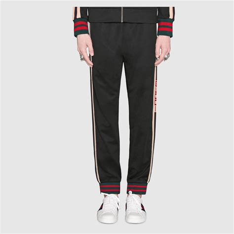 gucci technical jersey pant|gucci trousers for men.